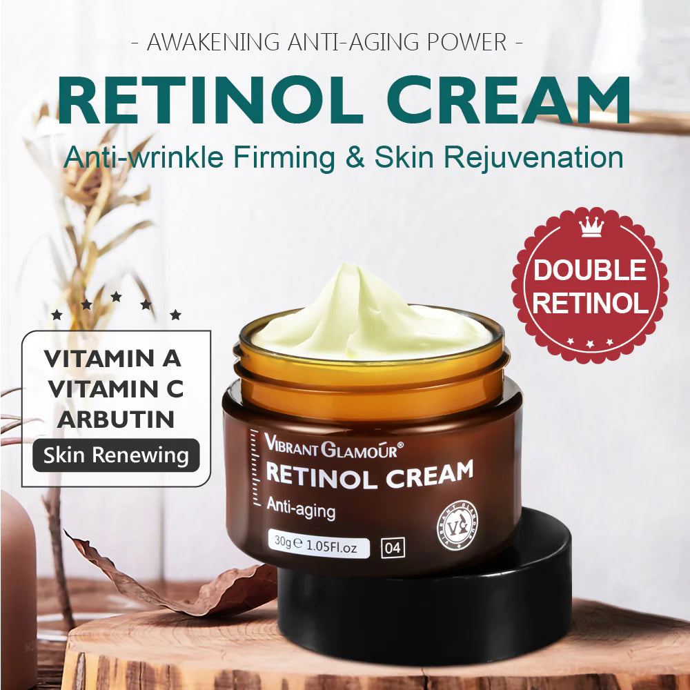 VIBRANT GLAMOUR - Natural Retinol Anti Aging Whitening Face Cream 30g
VIBRANT GLAMOUR - Natural Retinol Anti Aging Whitening Face Cream 30g