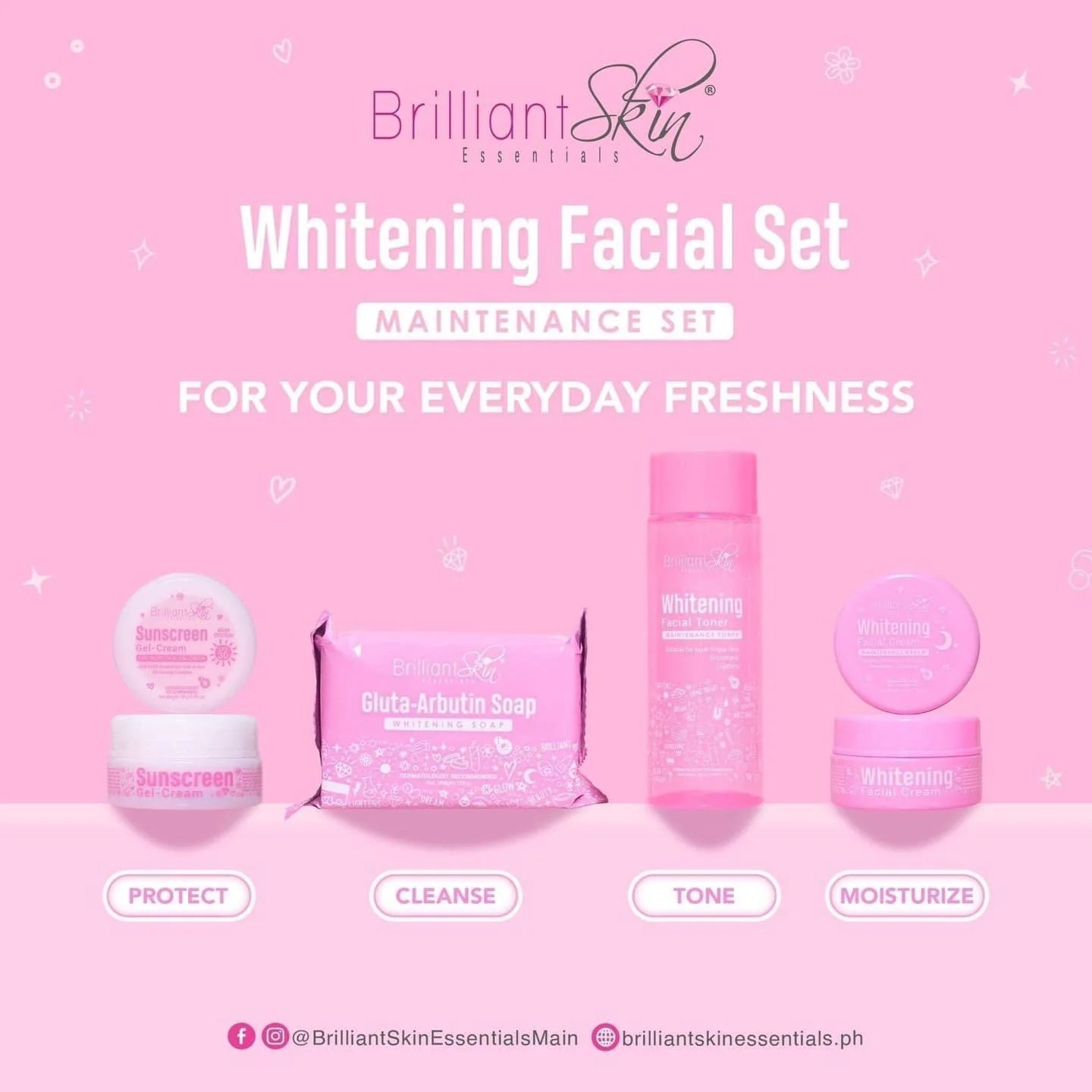 Brilliant Skin Essentials Whitening Facial Maintenance Set