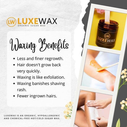 Luxe Wax - Organic Sugar Wax - 250ml - 1 Set